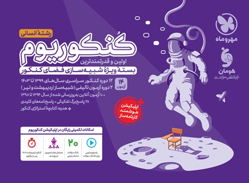 خرید بسته شبیهساز کنکور کنکوریوم رشته انسانی مهروماه بسته شبیهساز کنکور کنکوریوم (رشته انسانی) مهروماه - Image 1